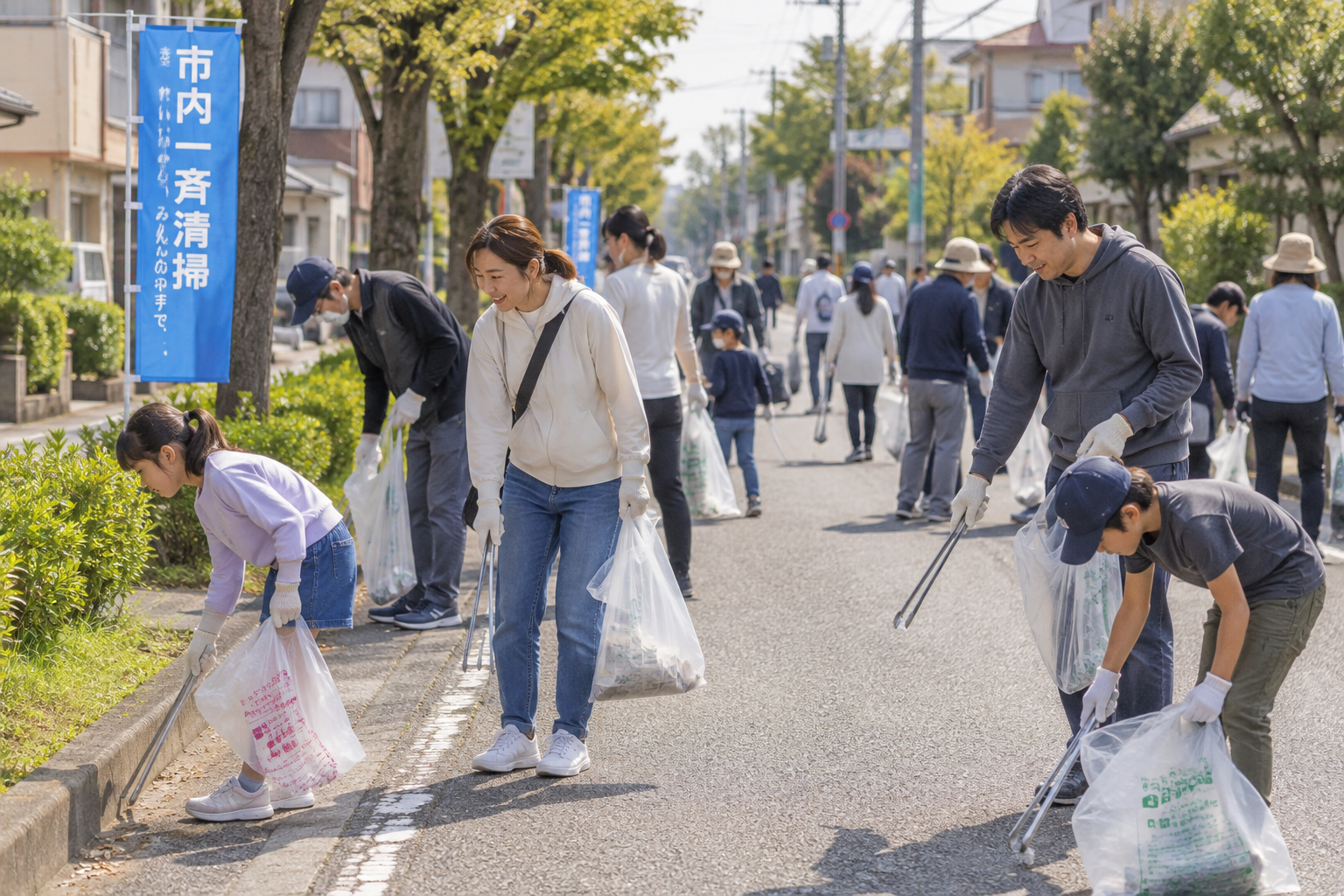 市内一斉清掃              暮らし