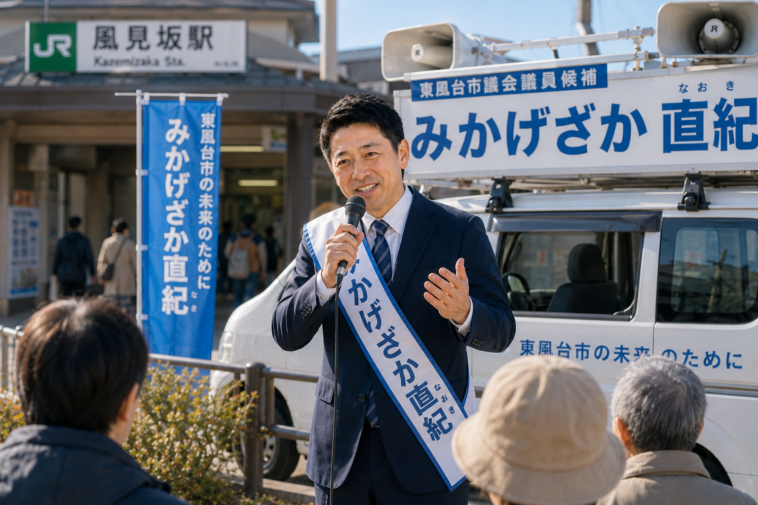 初めての街頭演説（2023.01.08）              活動