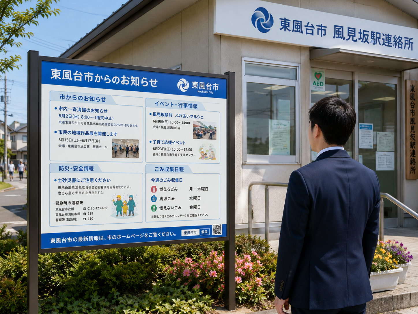 連絡所看板（2022.12.19）              暮らし